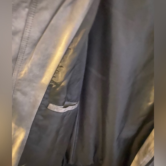 Black rivet biker jacket, XXL, GREY, brand new - Picture 2 of 3